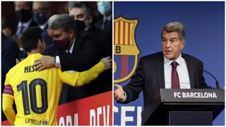 Lionel Messi reconciles with Barcelona president Juan Laporta ahead of potential return to Camp Nou