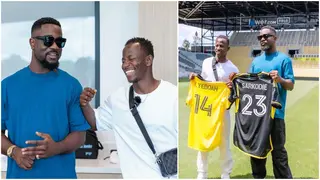 Video: Ghana Midfielder Yaw Yeboah Gives Rapper Sarkodie Special Treat at Columbus Crew