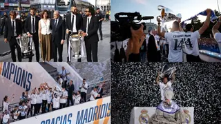 Sensational scenes as Real Madrid get heroes welcome during trophy parade