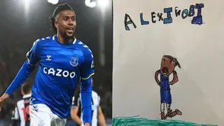 Nigeria star Alex Iwobi's stunning response to a 7-year-old drawing of him gets positive reactions