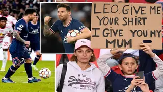 Desperate PSG fan offers Lionel Messi his mother, begs for shirt in return in trending banner