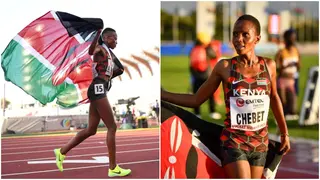African champion Beatrice Chebet wins silver in women's 5000 metres as Sifan Hassan fumbles again