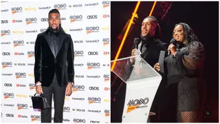 Super Eagles Star Alex Iwobi Shows Up in Style at the 2022 Music of Black Origin Awards