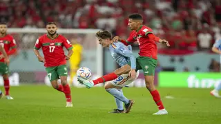 World Cup 2022: How Gavi Retaliated After Being Shoved by Morocco’s Saiss