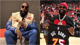 Rick Ross spotted wearing Knicks gear to prompt questions about his support of Miami Heat