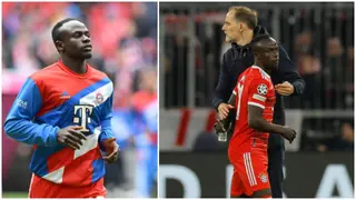 Thomas Tuchel Hilariously Pulls Down Sadio Mane’s Shorts in Bayern Training