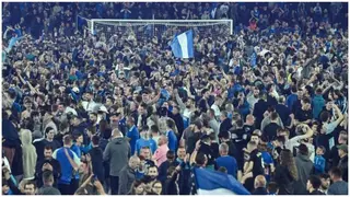 Everton fans leave incredible scenes at Goodison Park after astonishing comeback win to avoid relegation