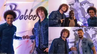 Kante, Giroud, others come out to support Luiz and Willian's new restaurant