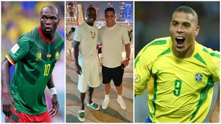 Unattached Cameroon Star Vincent Aboubakar Shares Moment With Ronaldo