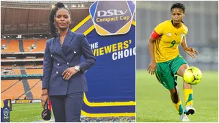 Banyana Banyana Legend Amanda Dlamini Makes AFCON History After Commentating on Morocco vs Tanzania