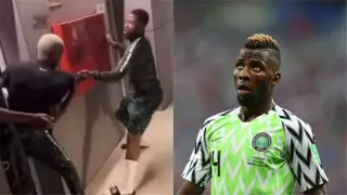 Iheanacho and Eagles teammate exchange blows in Cameroon as video goes viral but it's not what you think