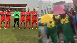 Players of top Nigerian club storm the streets, cry and demand for unpaid 9-months salaries