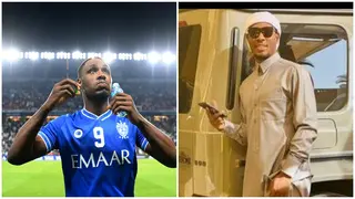 Ighalo Pulls Out of His Luxury Automobile Wearing Muslim Garb