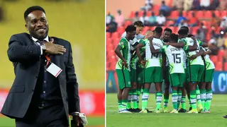 Super Eagles players bow to Jay Jay Okocha following AFCON draw against Equatorial Guinea: Video