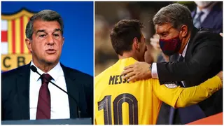 Joan Laporta drops big hint on Lionel Messi's sensational return to Barcelona