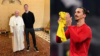 Zlatan Ibrahimovich Excited After He Met Pope Francis at The Vatican
