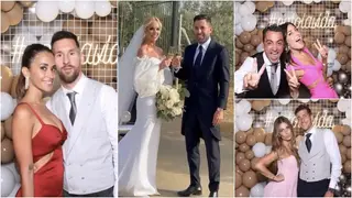 Lionel Messi, Xavi Hernandez and other Barcelona stars grace Jordi Alba's wedding