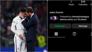 Jadon Sancho: Fans express concern after Manchester United winger completely blacks out his Instagram