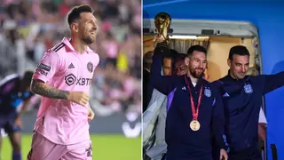 Lionel Scaloni Watches Messi Play for Inter Miami Ahead of Argentina’s World Cup Qualifier: Video