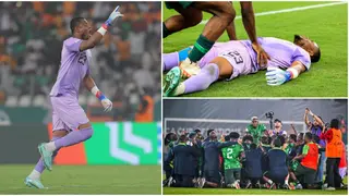 Nigeria Players Celebrate Stanley Nwabali After Penalty Saving Heroics Against South Africa: Video