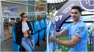 Guardiola's stunning daughter sparks romance rumours for gesturing suggestively at Man City star