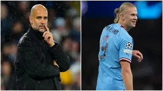 Pep Guardiola explains why he subbed off Erling Haaland during Manchester City's UCL game