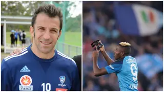 Del Piero makes stunning statement about Osimhen after leading Napoli to Serie A title, video