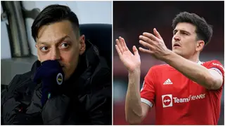 Mesut Ozil offers support towards Harry Maguire after Man United captain received disturbing bomb threat
