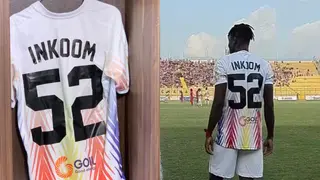 Former Asante Kotoko defender Samuel Inkoom makes debut for Hearts in painful Super Clash defeat