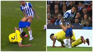 Porto star left red-faced after his shorts are pulled down by Inter defender in UCL battle