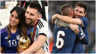 Messi's wife reacts to Marco Verratti's farewell message for PSG teammate