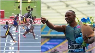 Akani Simbine Ends Fred Kerley’s Dominance, Takes Down World Champion to Win 100m Final