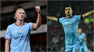 Erling Haaland ends 3-goal drought by matching Sergio Aguero's impressive record