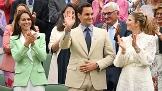 King of Wimbledon returns to SW19: Centre Court crowd gives Roger Federer a standing ovation