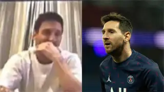 Lionel Messi looks casual on the call during FIFA Best Awards as footage goes viral