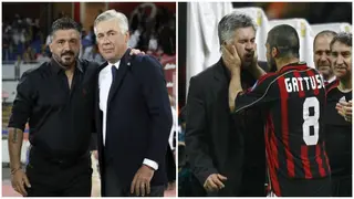 Real Madrid boss Ancelotti recalls his difficulties coaching Gattuso at AC Milan