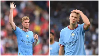 Erling Haaland leaves Kevin de Bruyne furious during Man City's Community Shield defeat vs Liverpool