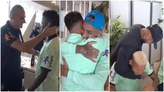 Video of five times world champions Brazil arriving in France ahead of Ghana friendly spotted