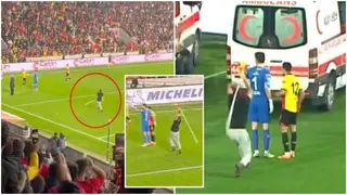 Goztepe vs Altay: Watch Fan in Turkey viciously attack goalkeeper with corner flag