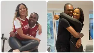 Super Eagles legend Kanu Nwankwo shares romantic picture with wife as he celebrates Valentine's day with her