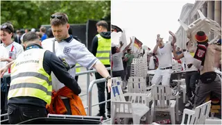Euro 2024: England and Serbia Fans Clash, Throwing Tables, Chairs, and Bottles Hours Before Kickoff