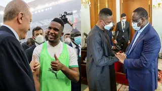 Cameroon Legend Samuel Eto’o delivers stunning message to Senegal President after inaugurating new stadium