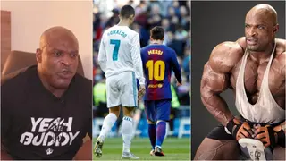 Bodybuilding legend Ronnie Coleman makes his pick between Cristiano Ronaldo and Lionel Messi