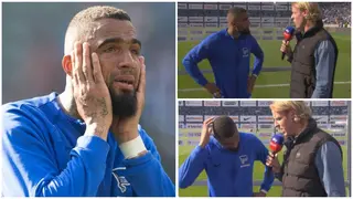 Video: Emotional Moment KP Boateng Breaks Down in Tears After Hertha Berlin's Relegation