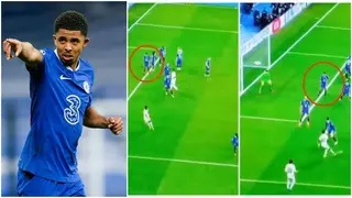 Chelsea's Wesley Fofana appears to read note seconds before Madrid score; video