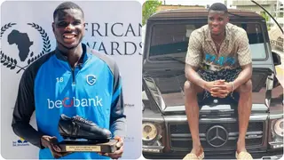 Nigerian Football Star Shows Off N50m Worth Mercedes Benz G-Wagon After Superb 2020–21 Season