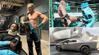 Logan Paul Gifts IShowSpeed $100 000 Tesla Cybertruck After Streamer Took RKO at WrestleMania