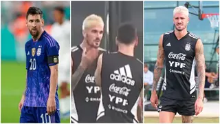 Lionel Messi: Argentina star 'slapped' by teammate Rodrigo De Paul during playful training session