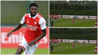 Arsenal Fans Rave About Thomas Partey's Defence Splitting Pass During Preseason Victory Over Ipswich