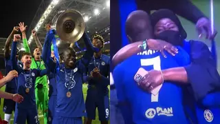 Video of Kante's Mother Crying While Hugging Son After Chelsea's UCL Victory Goes Viral